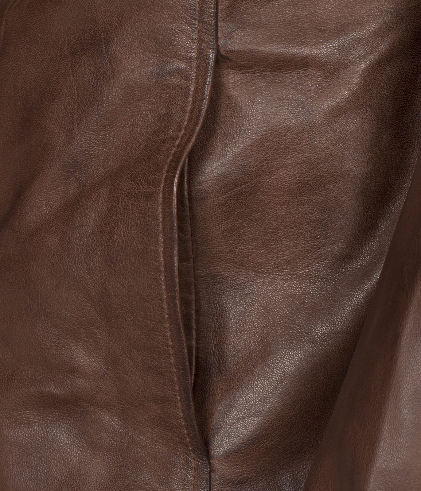Men's Dark Brown Shearling Leather Coat