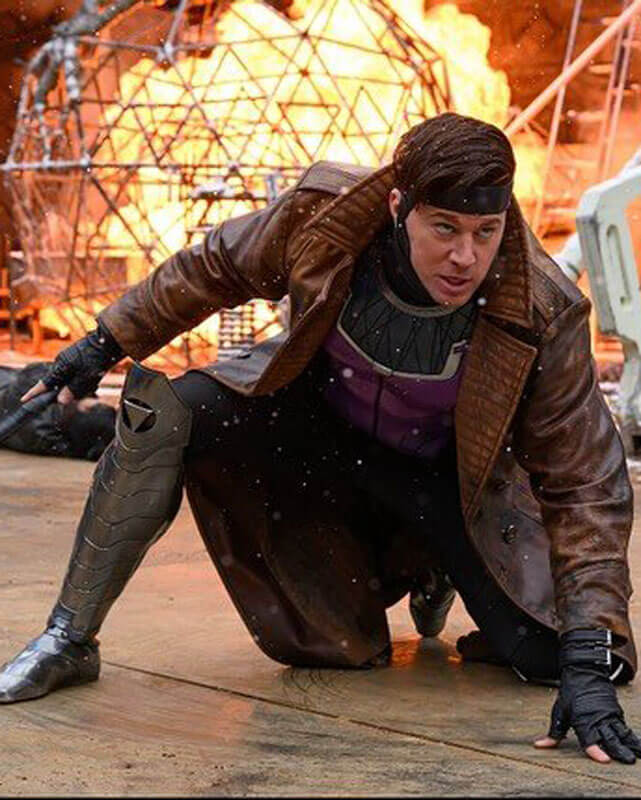 Gambit Brown Leather Coat