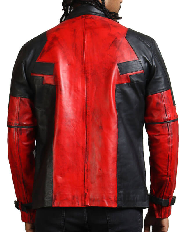Black and Red Leather Jacket