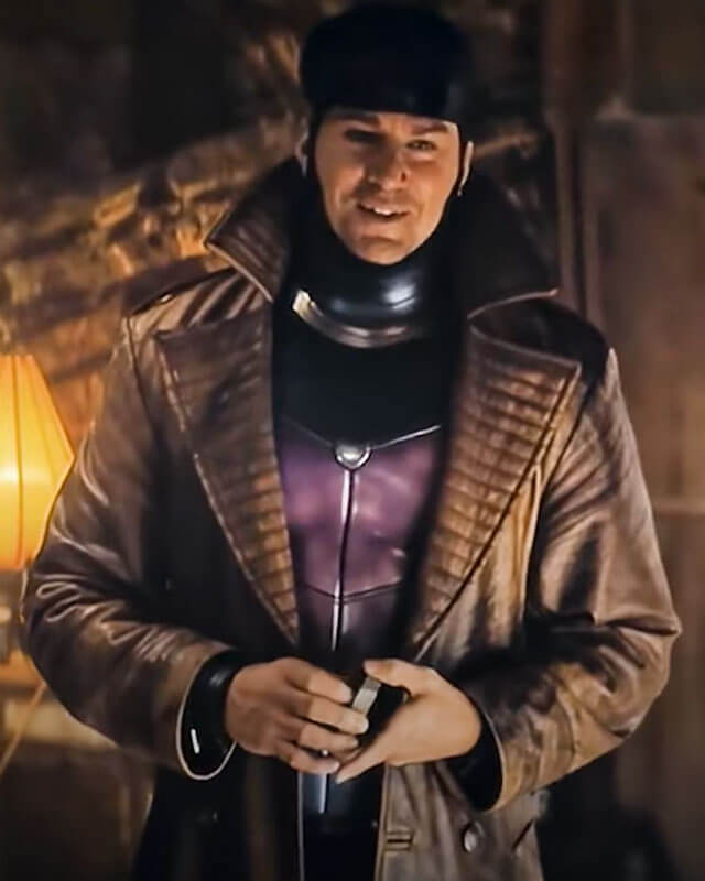 Gambit Brown Leather Coat