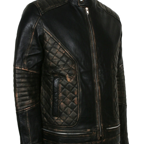 Skull Leather Jacket New Look Biker Jacket Mens