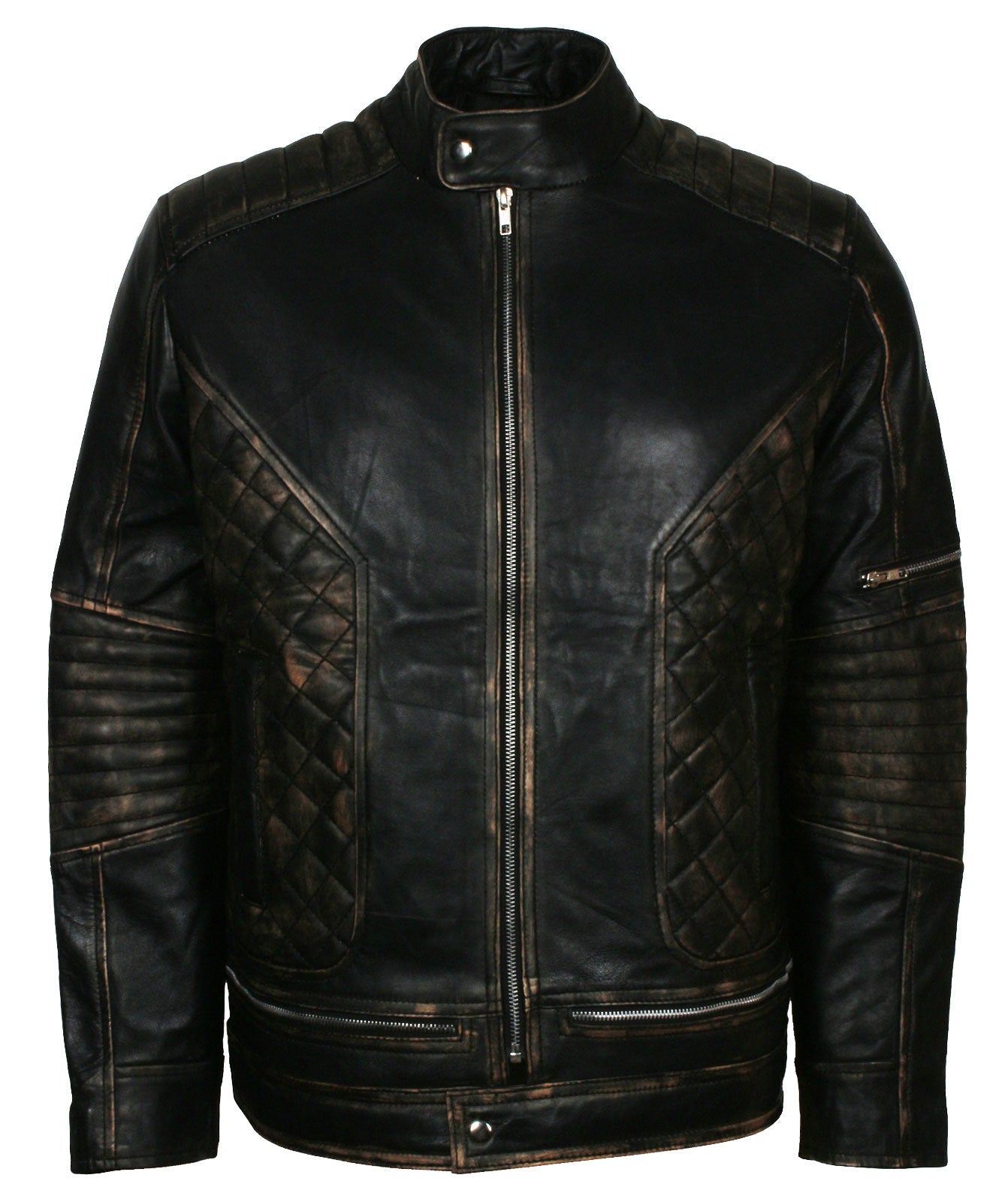Skull Leather Jacket New Look Biker Jacket Mens
