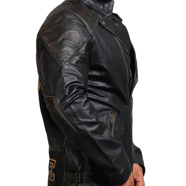 Indian Skull Biker Leather Jacket