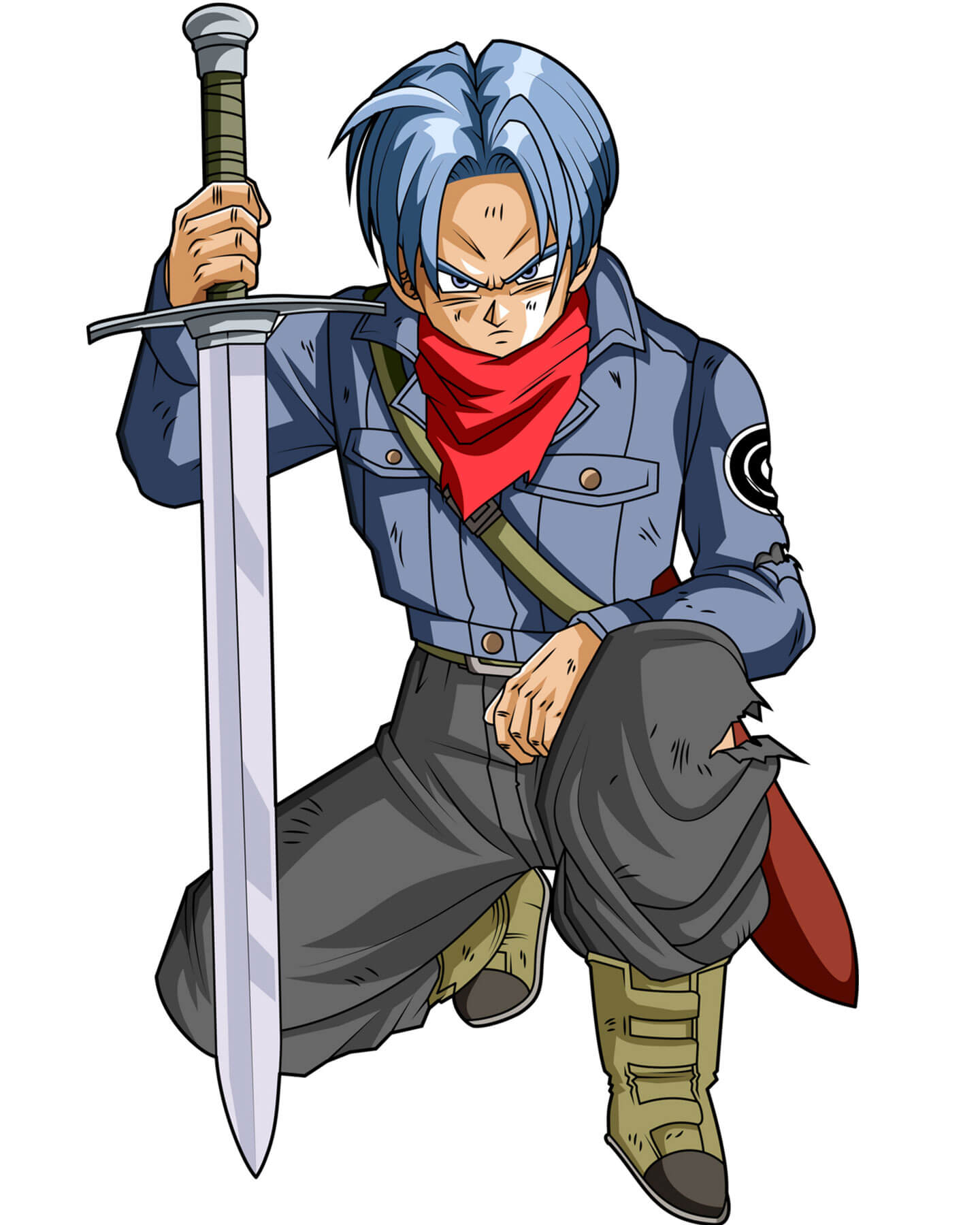 Future Trunks Blue Leather Jacket