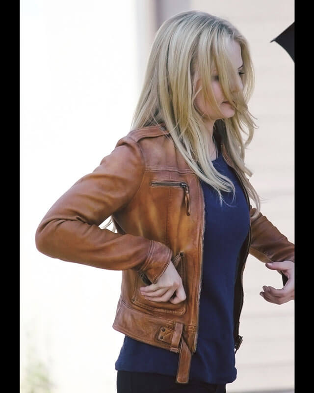 Once Upon a Time Emma Swan Brown Leather Jacket