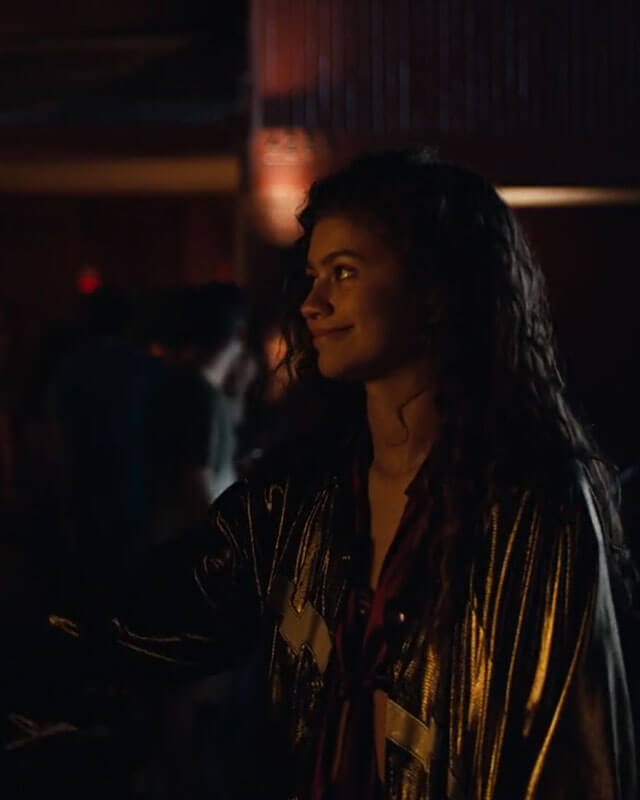 Euphoria Zendaya Bomber Leather Jacket