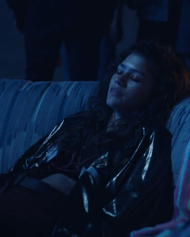 Euphoria Zendaya Bomber Leather Jacket