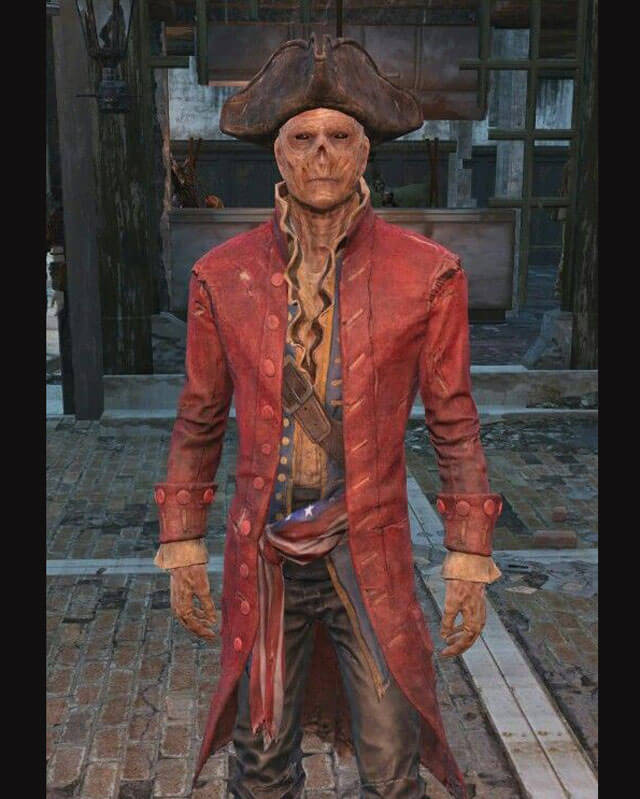 Fallout 4 John Hancock Red Leather Coat