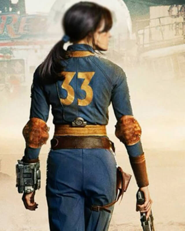 Fallout Lucy MacLean Blue Leather Jacket