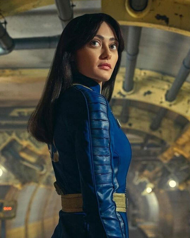 Fallout Lucy MacLean Blue Leather Jacket