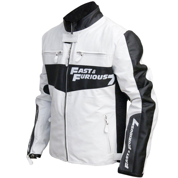 Men's Vin Diesel Fast and Furious 7 Biker Genuine Leather Jacket