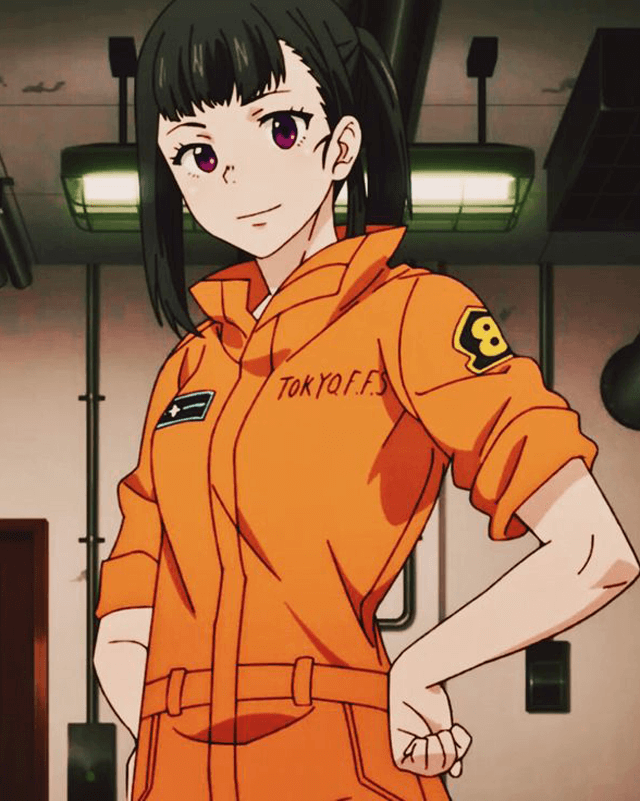 Fire Force Tokyo F.F.S Orange Leather Jacket