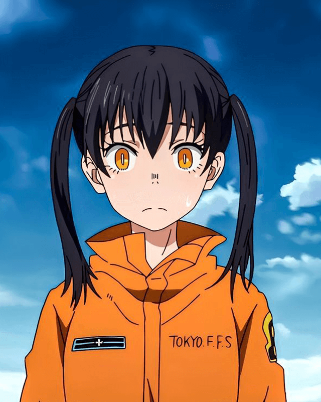 Fire Force Tokyo F.F.S Orange Leather Jacket