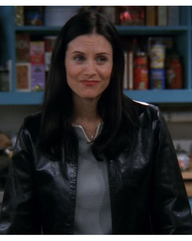 Friends Monica Black Leather Jacket