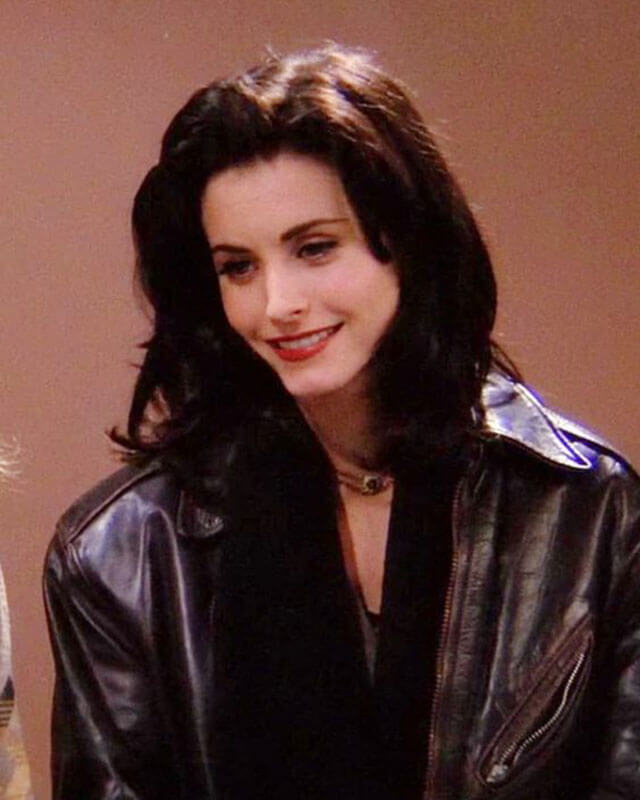 Friends S01 Monica Geller Brown Leather Jacket