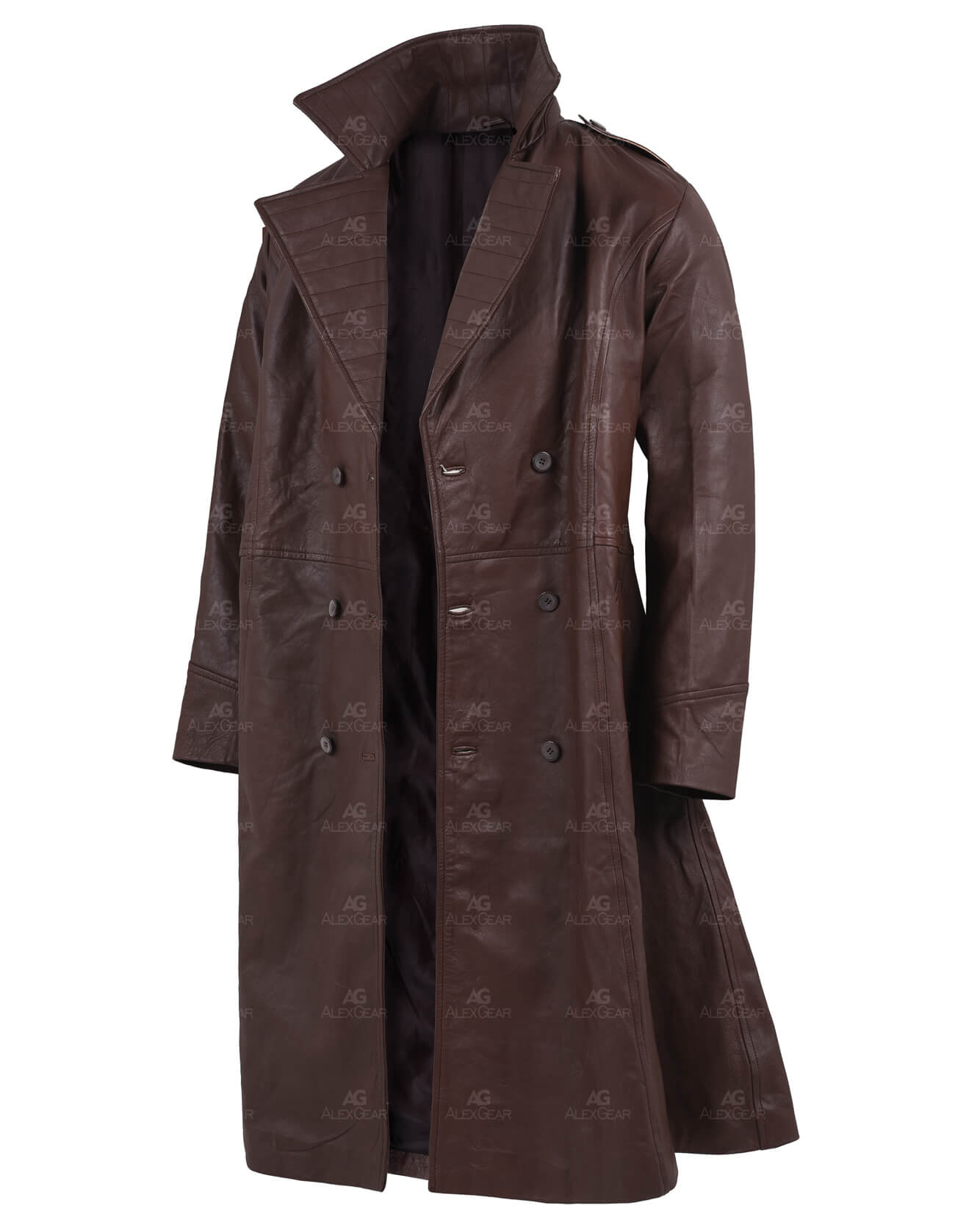 Gambit Brown Leather Coat