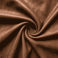 Tan Distressed Crazy Horse Sheepskin Leather Hide, showing spiral drape in tan distressed