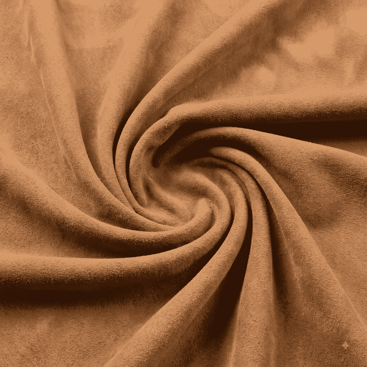 Tan Suede Goatskin Leather Hide AA Grade, showing velvety nap and soft texture