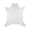 White Nappa Sheepskin Leather Hide AA Grade, showing clean natural hide contours