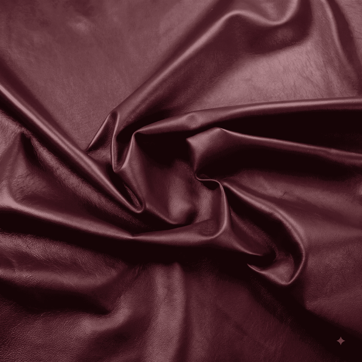 Maroon Nappa Sheepskin Leather Hide AA Grade, showing whole hide in rich maroon