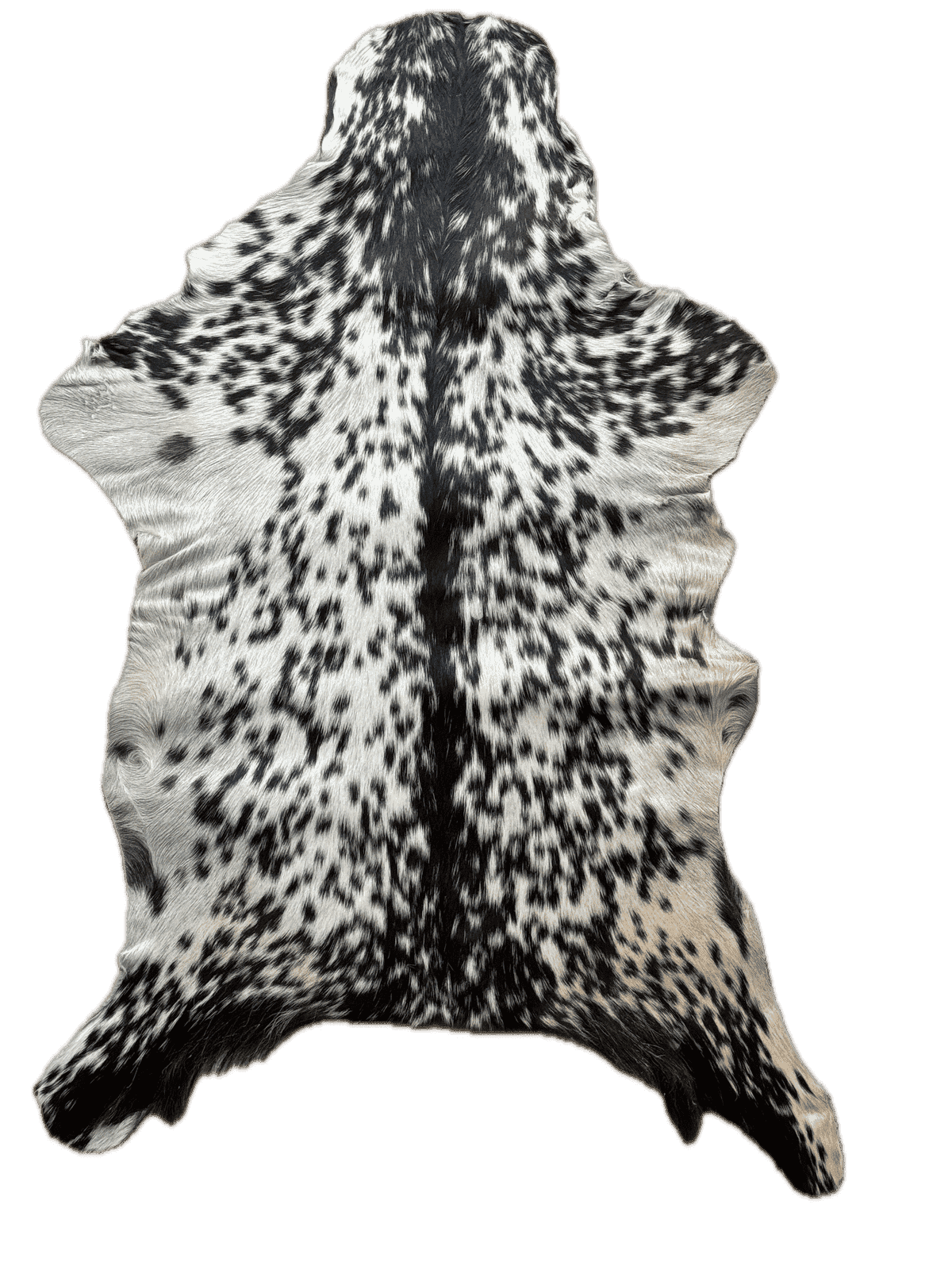 Goatskin Fur Pelt Hide 6-8 ft, showing silky long-hair fur texture