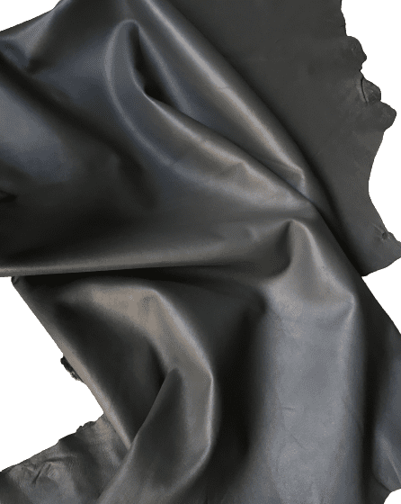 Grey Nappa Sheepskin Leather Hide AA Grade, showing smooth surface texture close-up