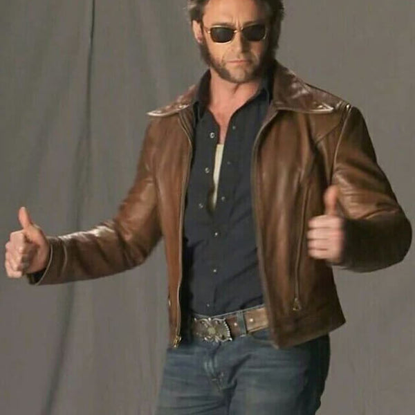 Wolverine Logan Brown Leather Jacket