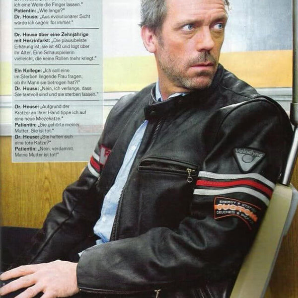House M.D Black Leather Jacket