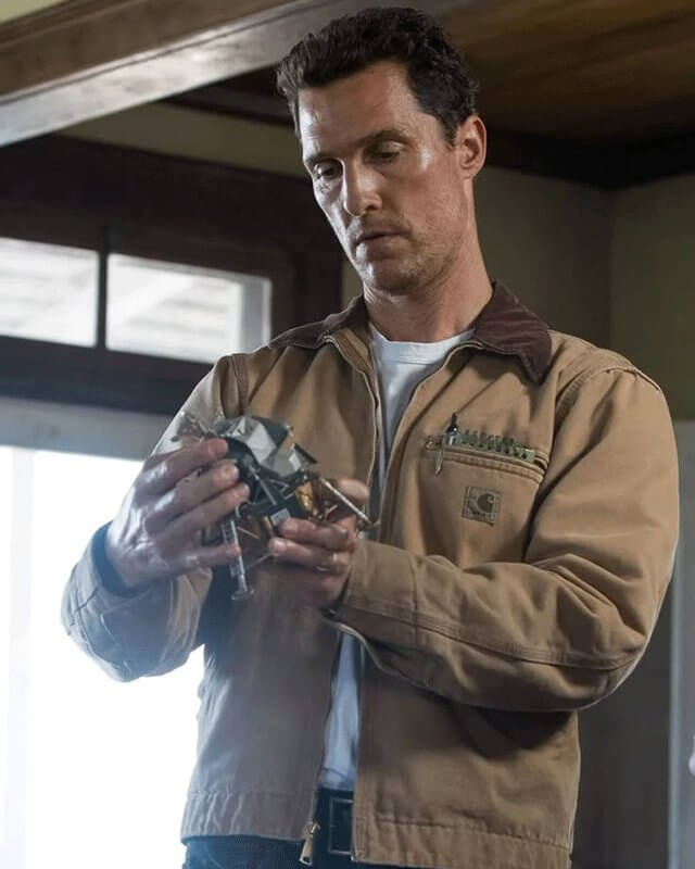 Interstellar Matthew McConaughey Brown Jacket
