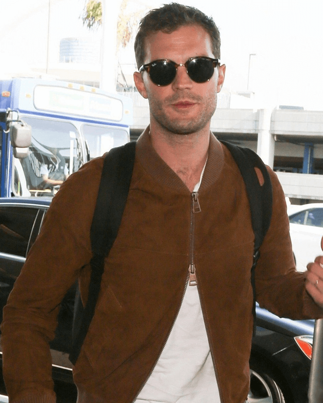 Jamie Dornan Brown Suede Jacket