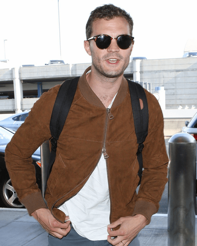 Jamie Dornan Brown Suede Jacket