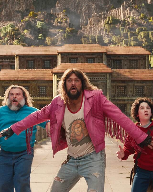 A Minecraft Movie Jason Momoa Pink Leather Jacket