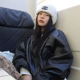 Blackpink Jennie Black Leather Jacket