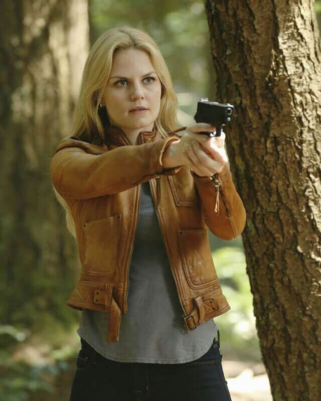 Once Upon a Time Emma Swan Brown Leather Jacket