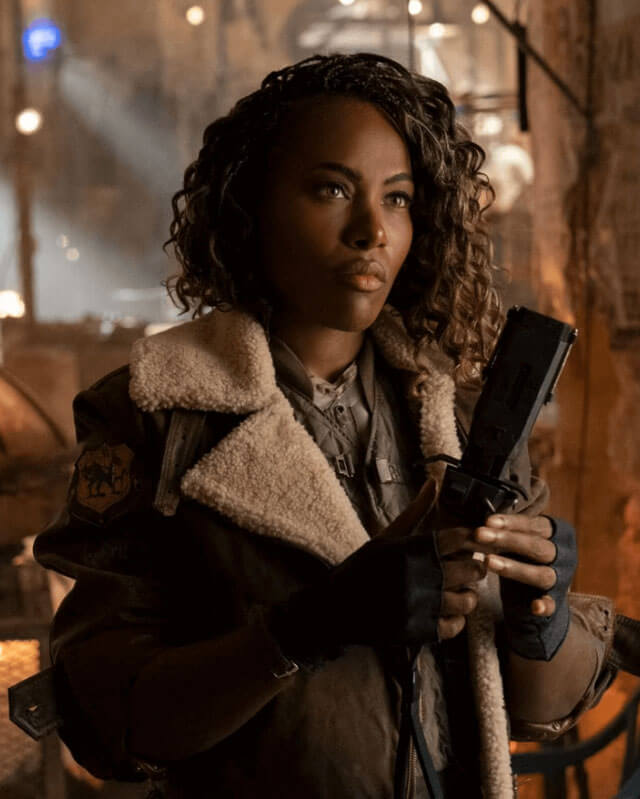 Jurassic World Dominion Kayla Watts Shearling Leather Jacket