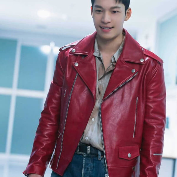 Bad and Crazy Wi Ha-joon Biker Leather Jacket
