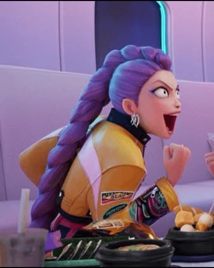 KPop Demon Hunters Rumi Yellow Leather Jacket