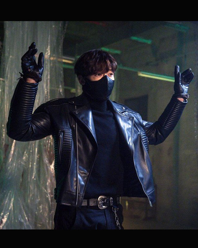 Choi Jin-Hyuk Rugal Black Leather Jacket