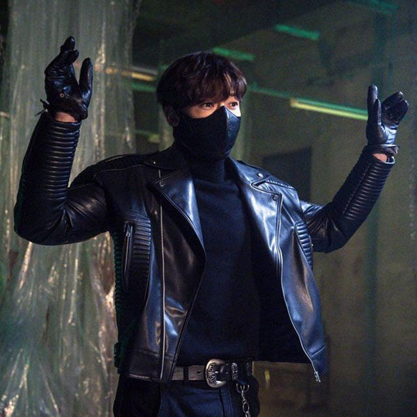 Choi Jin-Hyuk Rugal Black Leather Jacket