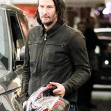 Keanu Reeves Black Biker Jacket