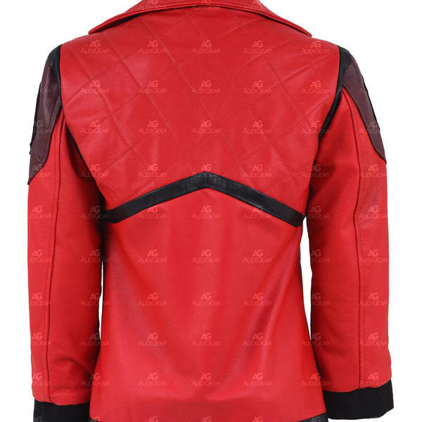 Arcane Vi LoL Red Cosplay Leather Jacket
