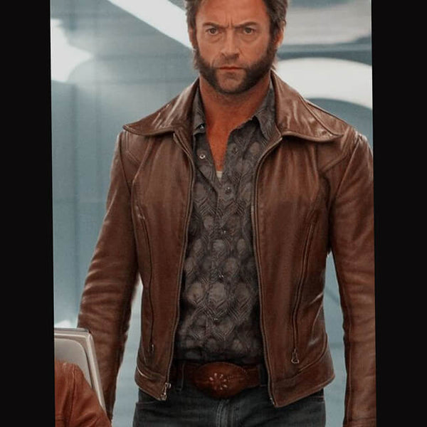 Wolverine Logan Brown Leather Jacket