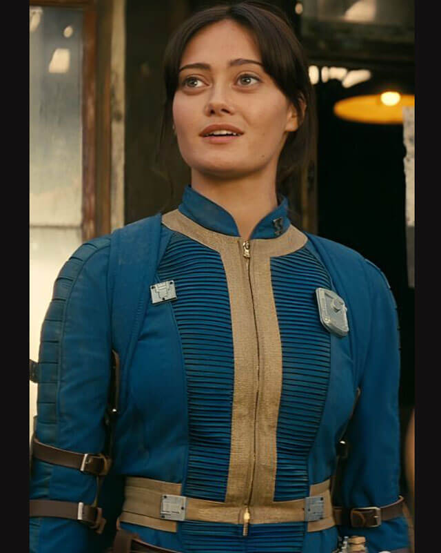 Fallout Lucy MacLean Blue Leather Jacket