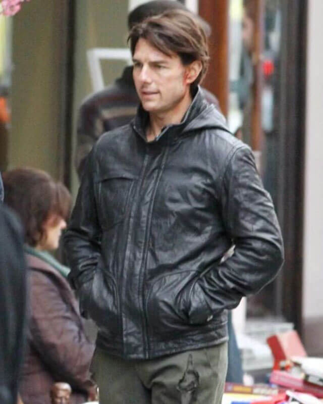 MI Ghost Protocol Tom Cruise Leather Jacket