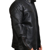 Men's Biker Black Leather Jacket