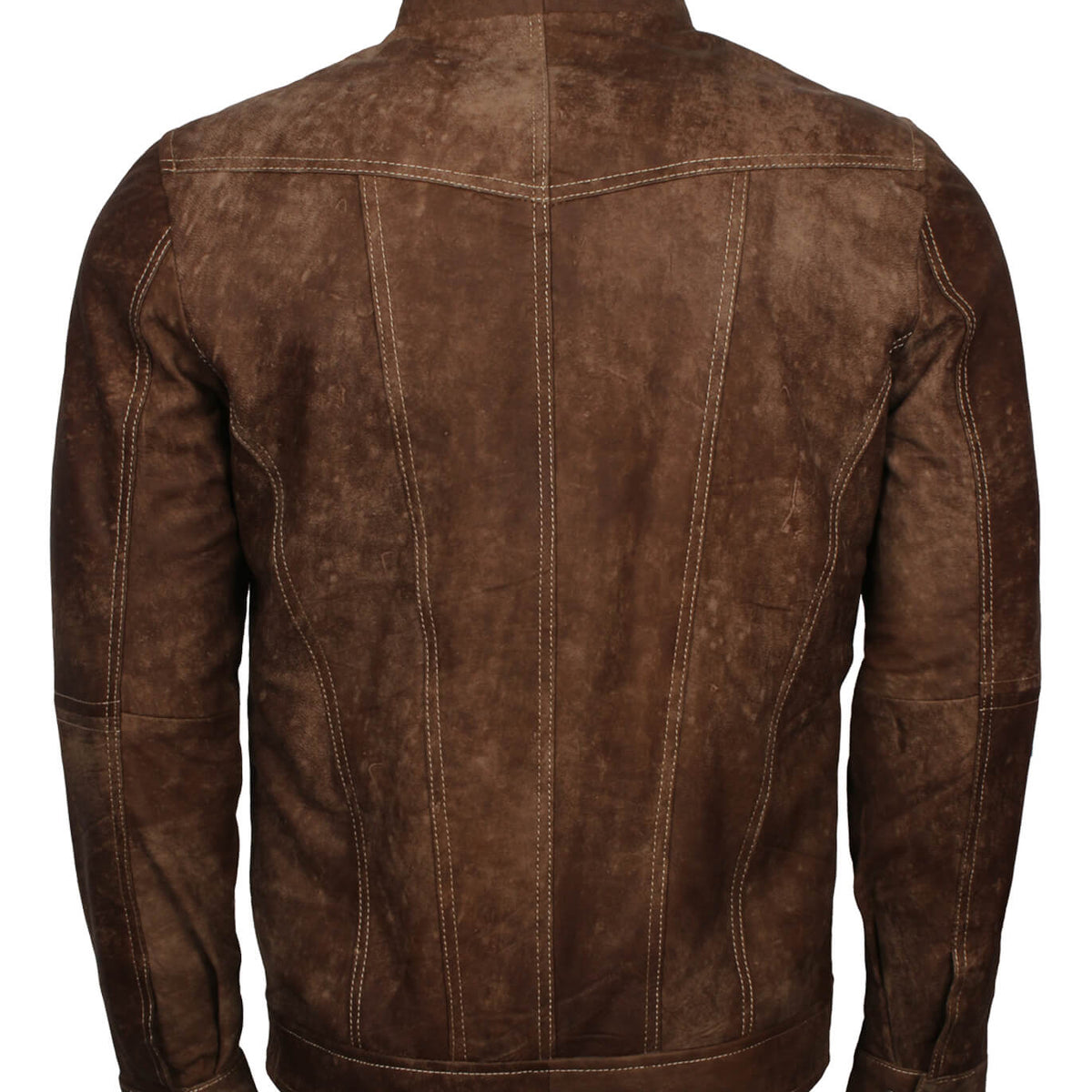 Vintage Brown Nubuck Leather Jacket