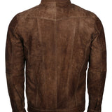 Vintage Brown Nubuck Leather Jacket