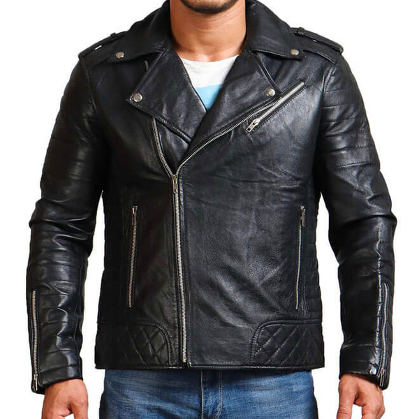 Classic Black Motorcycle Jacket