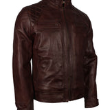 Dark Brown Motorcycle Leather Jacket