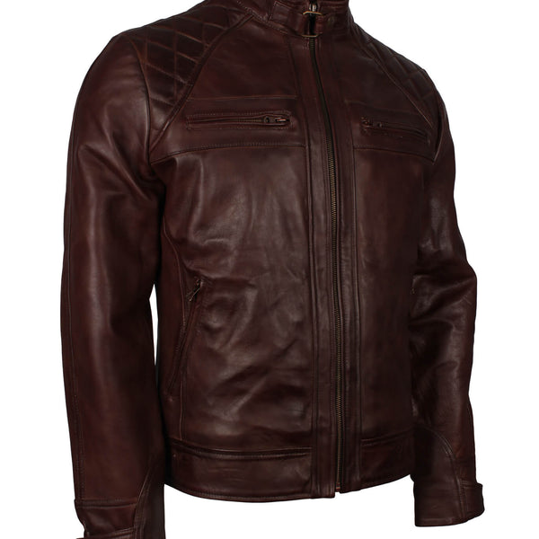 Dark Brown Motorcycle Leather Jacket